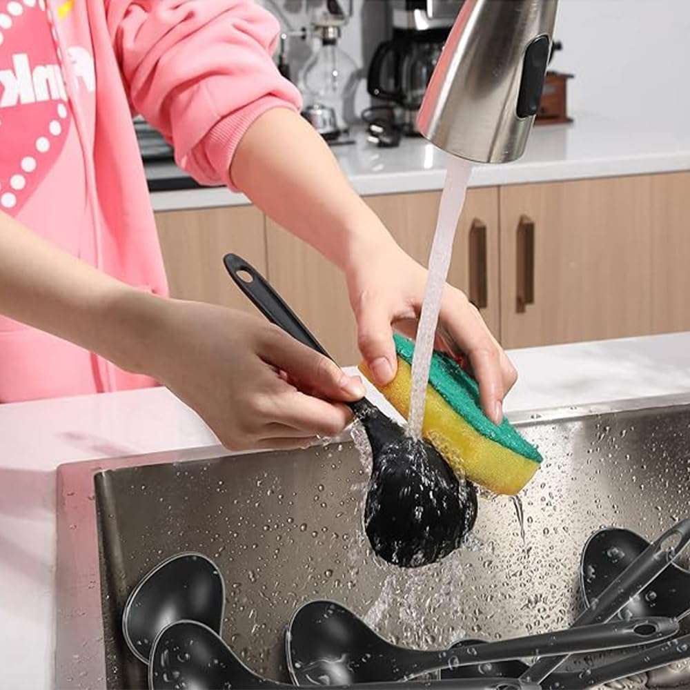 Large Plastic Serving Spoons,Disposable Heavy Duty Serving Spoons,Long Handle Scoop Soup Rice Ladle for Party Catering Buffet Restaurant,20 Pieces - Image 7