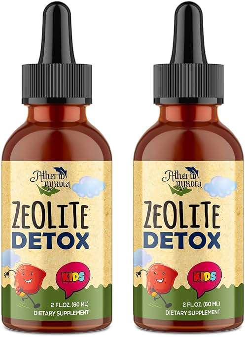 Atherionyxora Zeolite Detox for Kids - Detox Supplement, Gentle & Natural & Sweet-Tasting, Contains Clinoptilolite Zeolite, Vitamin C, Magnesium, and Zinc,120ml - Image 1