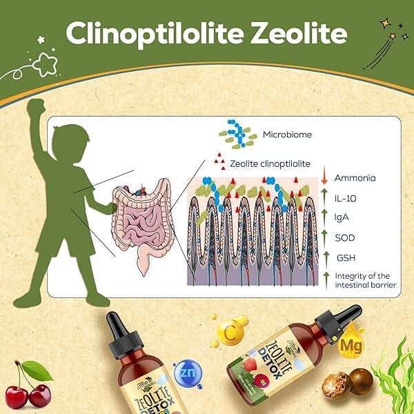 Atherionyxora Zeolite Detox for Kids - Detox Supplement, Gentle & Natural & Sweet-Tasting, Contains Clinoptilolite Zeolite, Vitamin C, Magnesium, and Zinc,120ml - Image 5