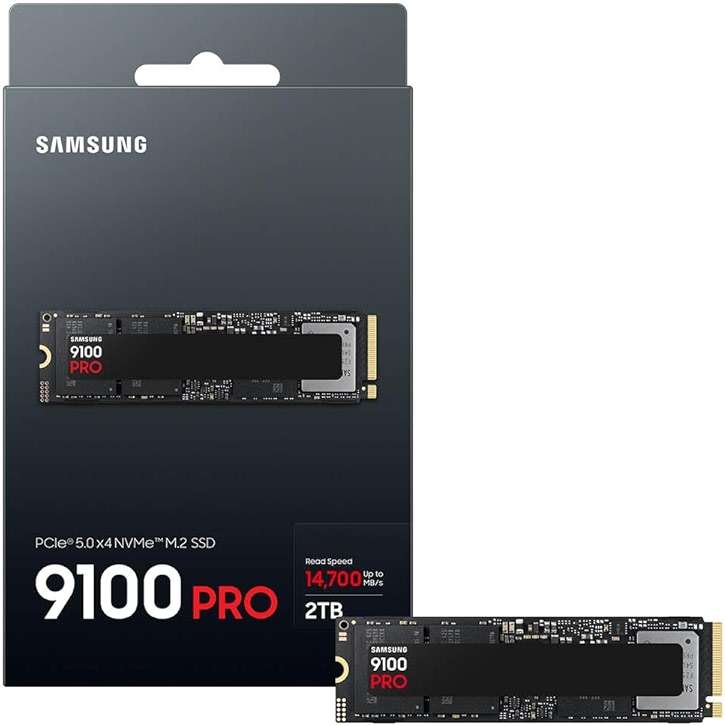 Samsung SSD 9100 PRO 2TB, PCIe 5.0x4 M.2 2280, Seq. Read Speeds Up to 14,700MB/s, Best for AI Computing, Gaming and Heavy Duty Workstations (MZ VAP2T0B/AM) - Image 3