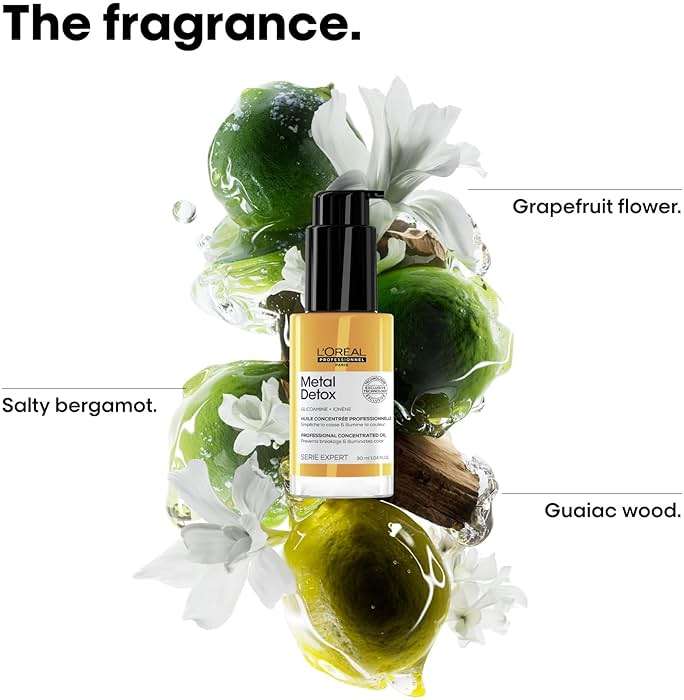 L'Oreal Professionnel Metal Detox Leave-In Oil - Detoxifies, Prevents Damage and Prolongs Hair Color With Shine - Image 4