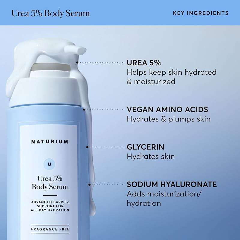 Naturium Urea 5% Body Serum, Lightweight, Hydrating Serum with Nourishing & Soothing Benefits for Barrier Support, Vegan & Cruelty-Free, 14 oz - Image 3
