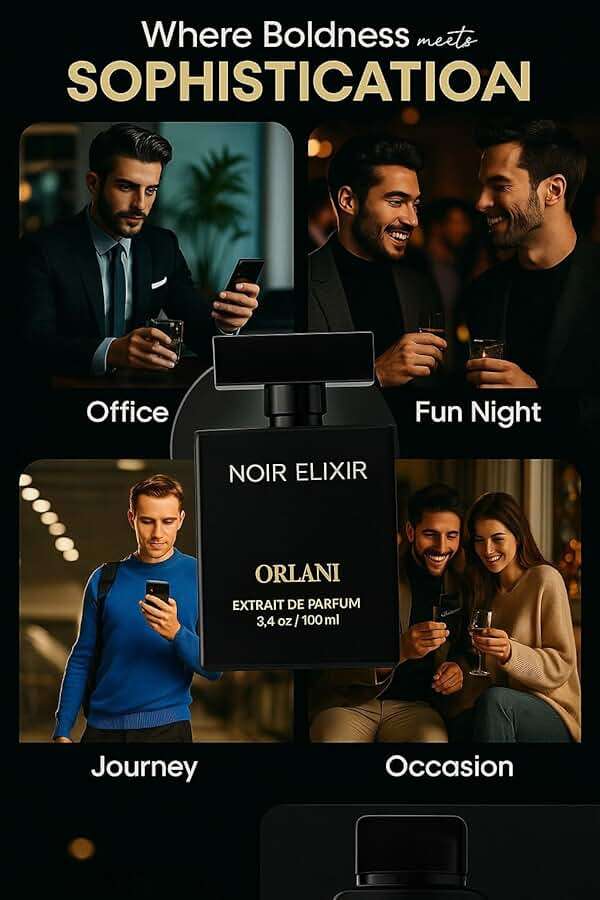 ORLANI Noir Elixir 3.4 Oz Extrait De Perfume (EDP) for Men, Women Parfum Higher Concentration – Long-Lasting, Unisex Fragrance 105 ml with Bold and Sophisticated Scent Inspired by Aventus Creed - Image 7
