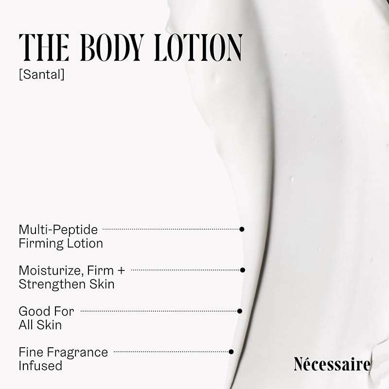 Nécessaire Body Essentials - Skin Care Gift Set For Women + Men - Travel-Size Body Wash, Body Lotion + Deodorant | Dermatologist-Tested. Hypoallergenic | Vegan | Aluminum-Free Deodorant (Santal) - Image 3