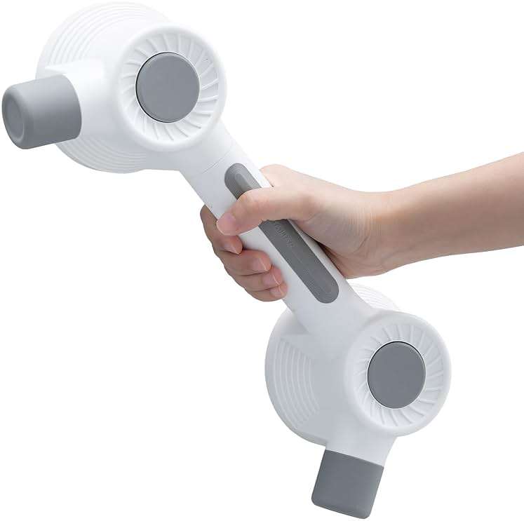 TAILI Grab Bars for Bathtubs and Showers, Super Strong Adhesive Grab Bar for Seniors, Bathroom Safety Grip for Microcrack Tile, Shower Handles Rails for Elderly,Drill-Free Waterproof(350 lbs Capacity) - Image 1