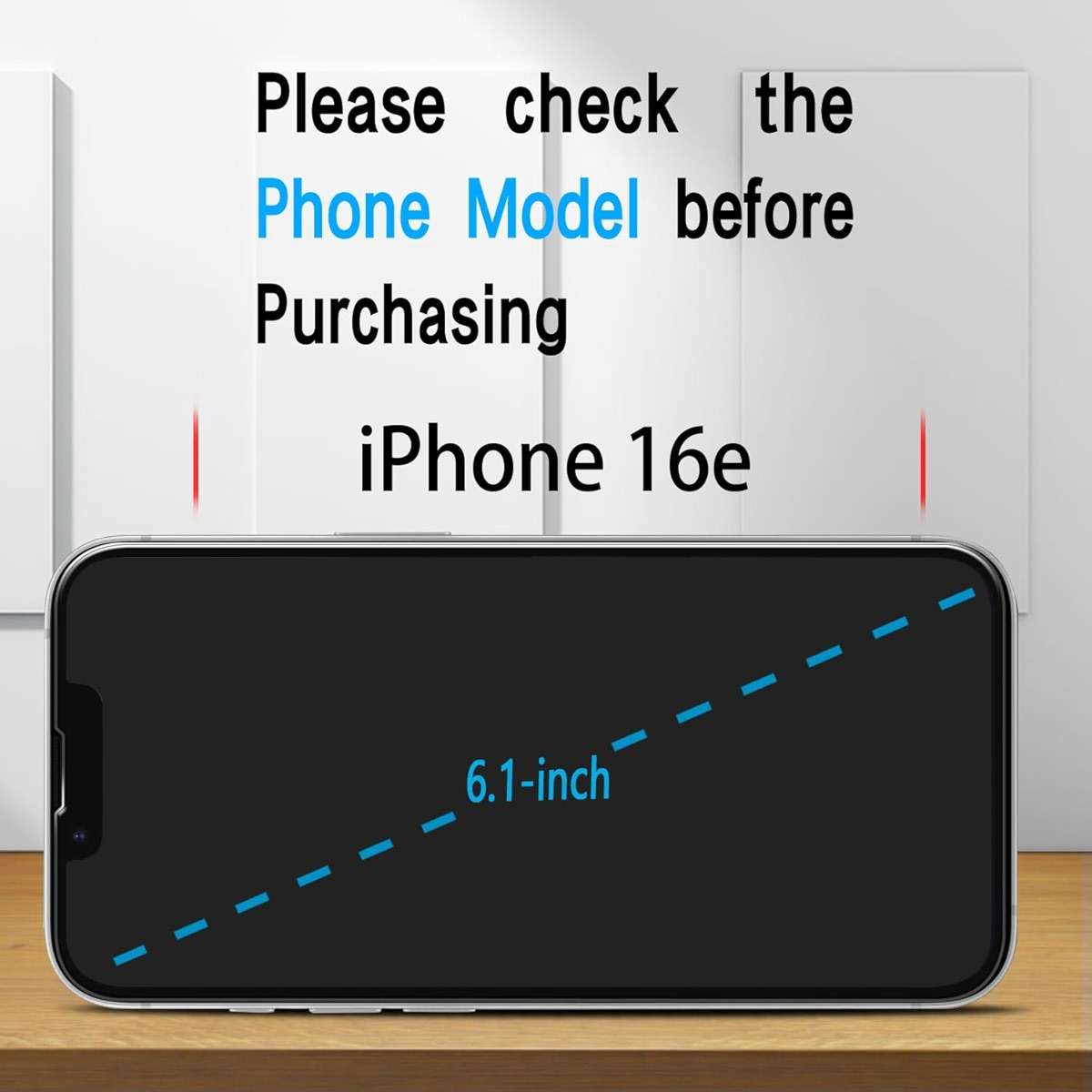 Slanku [3 Pack Screen Protector for iPhone 17e/16e Tempered Glass, NO Bubbles, Anti Scratch, Case Friendly, Easy to install - Image 2