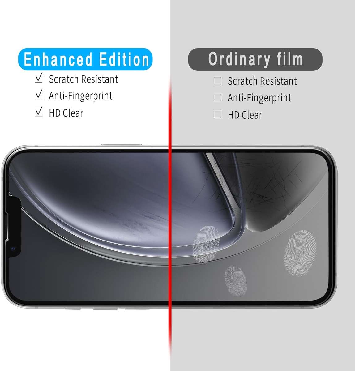 Slanku [3 Pack Screen Protector for iPhone 17e/16e Tempered Glass, NO Bubbles, Anti Scratch, Case Friendly, Easy to install - Image 4