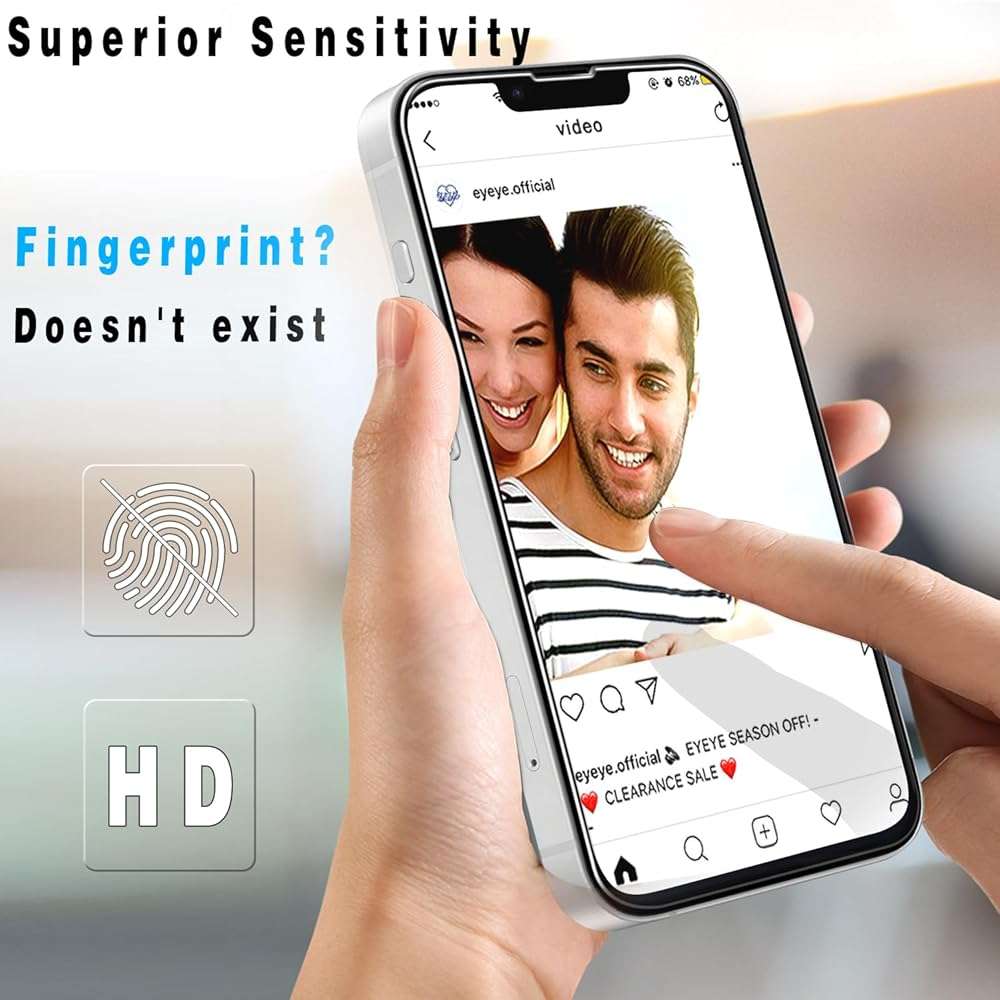 Slanku [3 Pack Screen Protector for iPhone 17e/16e Tempered Glass, NO Bubbles, Anti Scratch, Case Friendly, Easy to install - Image 5