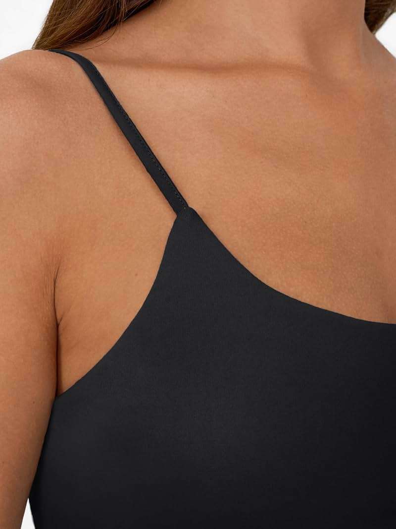 Trendy Queen Womens Summer Double Lined Adjustable Spaghetti Strap Tank Top - Image 5