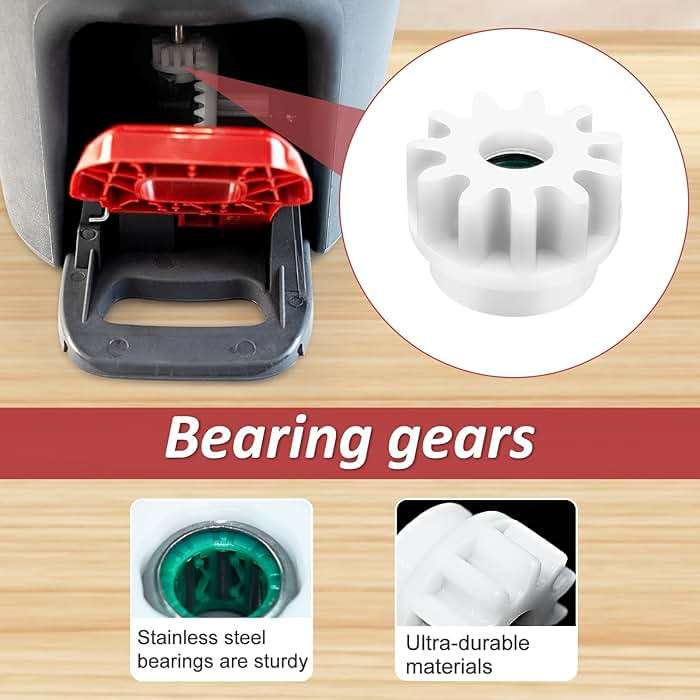 Mop Heads Replacements for Ocedar, Mop Replace Heads for O Cedar, Spin Mops Replacement Head for O-Cedar Easywring 1-Tank System, Includes Microfiber Refills, Scrub Brush, Pedal Bearing Replacement - Image 5