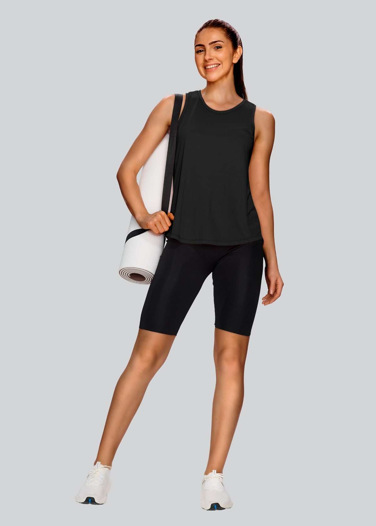 XIEERDUO Tank Top for Women Racerback Sleeveless Workout Tops Loose Fit Yoga Running Gym Shirts for Women - Image 4
