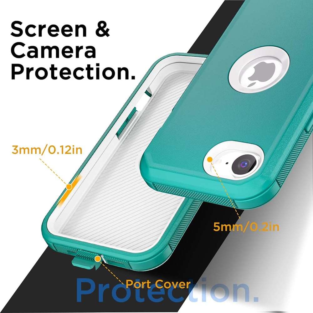 AICase for iPhone 17e/iPhone 16e Case 2026,Heavy Duty Drop Protection Full Body Rugged Shockproof/Drop Proof/Dust Proof Military Protective Tough Durable Cell Phone Cover for iPhone 17e/16e 6.1_5 - Image 3