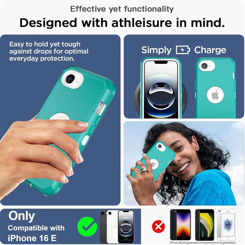 AICase for iPhone 17e/iPhone 16e Case 2026,Heavy Duty Drop Protection Full Body Rugged Shockproof/Drop Proof/Dust Proof Military Protective Tough Durable Cell Phone Cover for iPhone 17e/16e 6.1_5 - Image 7