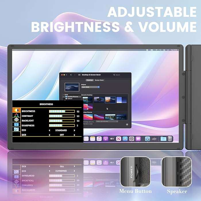 KEFEYA 15.6" Laptop Screen Extender, Includes Power Bank, FHD 1080P IPS Triple Laptop Monitor Extender for 13-17" Laptops, Plug & Play with HDMI/USB-A/TYPE-C/Hub, Compatible with Windows, Mac, Android - Image 6