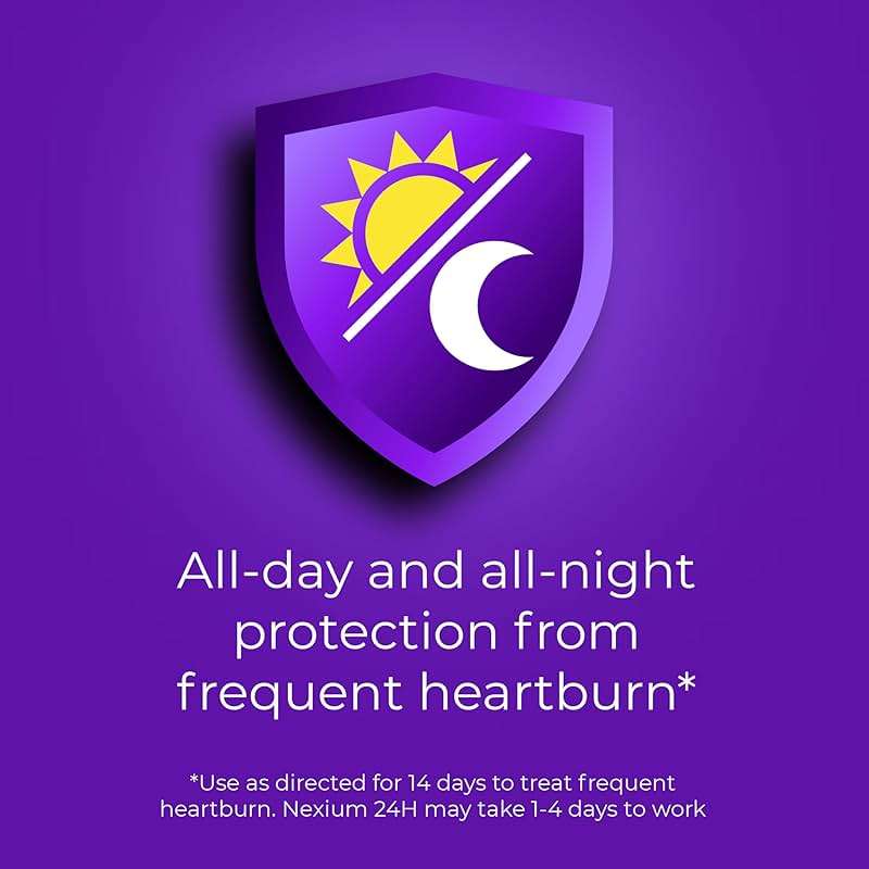 Nexium 24HR ClearMinis Acid Reducer Heartburn Relief Delayed Release Capsules for All-Day and All-Night Protection from Frequent Heartburn, Heartburn Medicine with Esomeprazole Magnesium - 42 Count - Image 7
