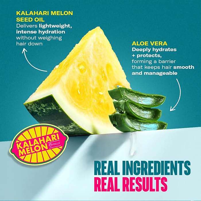 Mielle Organics Kalahari Melon & Aloe Deep Sulfate Free Shampoo - Hydrating & Clarifying Shampoo for Dry, Curly, and Textured Hair - Removes Buildup & Delivers 5 Days of Moisture, 12 Ounce - Image 4