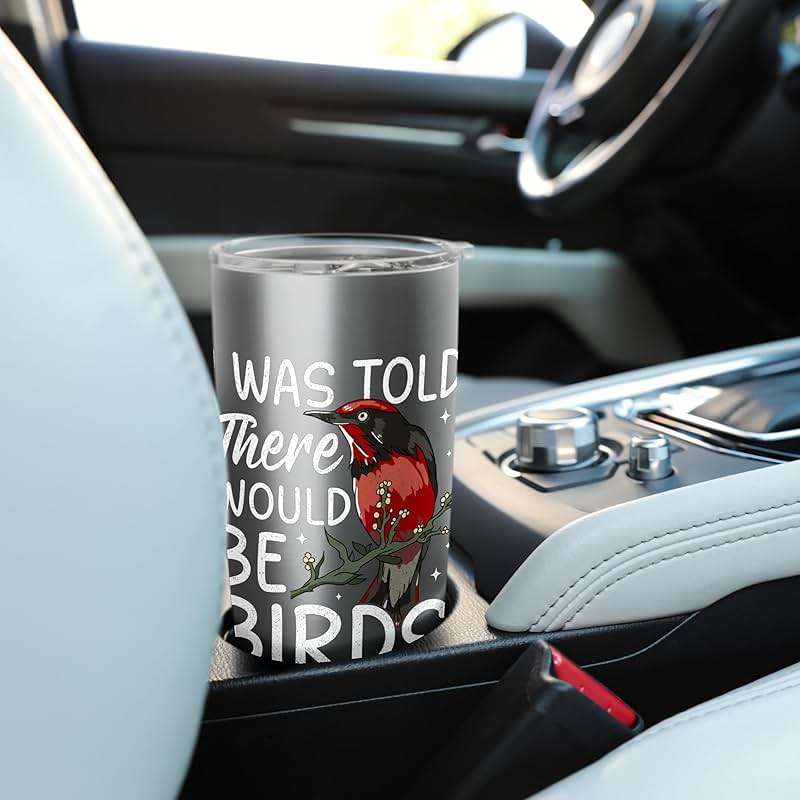 Bird Feeder - I Was Told There Would Be Birds Stainless Steel Insulated Tumbler - Image 2