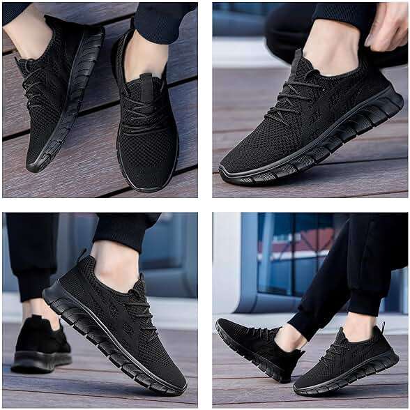 XKOWUO Men's Breathable Running Shoes Comfortable Walking Sneakers for Gym Sports Fitness Casual Fashion Workout Shoes Non-Slip Lightweight - Image 5