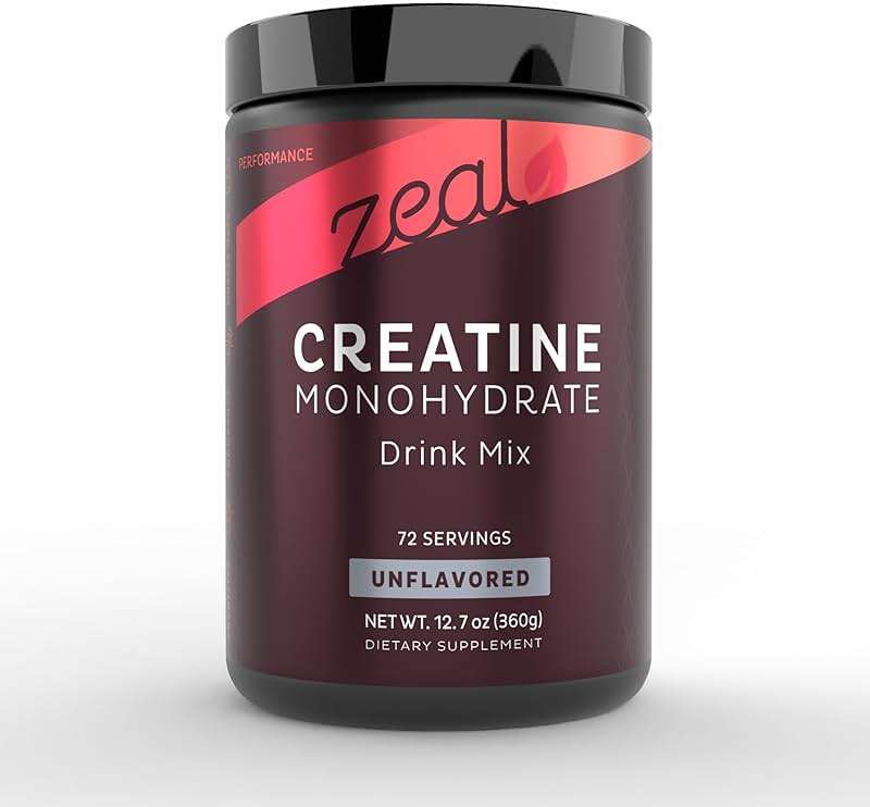 Zeal Micronized Creatine Monohydrate Powder | Pure Unflavored Creatine | 5g per Serving, 72 Servings | Supports Muscle Growth, Strength & Recovery | Creatina Monohidratada en Polvo - Image 1