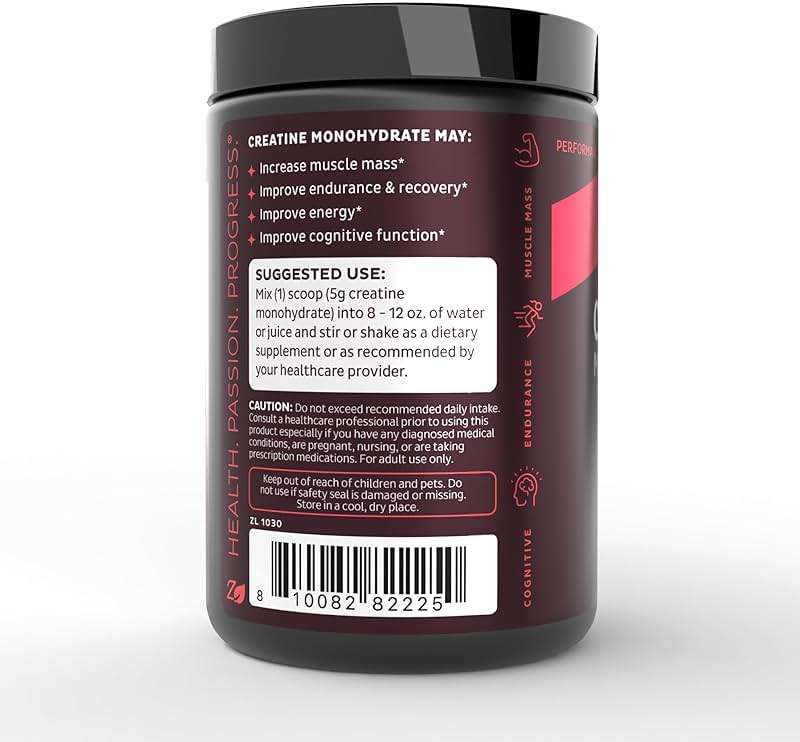 Zeal Micronized Creatine Monohydrate Powder | Pure Unflavored Creatine | 5g per Serving, 72 Servings | Supports Muscle Growth, Strength & Recovery | Creatina Monohidratada en Polvo - Image 9