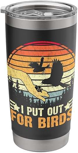 Bird Feeder - I Put Out For Birds Stainless Steel Insulated Tumbler - Image 1