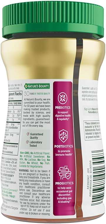 Nature’s Bounty Pre + Pro + Postbiotic Gummies for Digestive Health, Immune Support - Probiotic Gummies for Gut Health, Tropical Mango Flavor, 30 Ct - Image 8