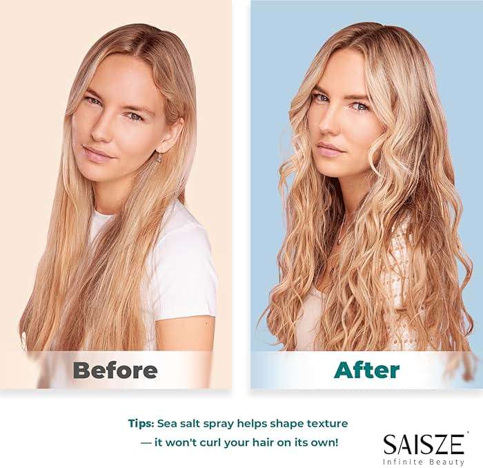 SAISZE Sea Salt Spray for Women, Travel Essentials, Beach Vacation Essentials, Textured Beach Waves & Volume for Curly Hair, Coconut Surf Spray, Gifts for Teen Girls, 8.8 oz - Image 2
