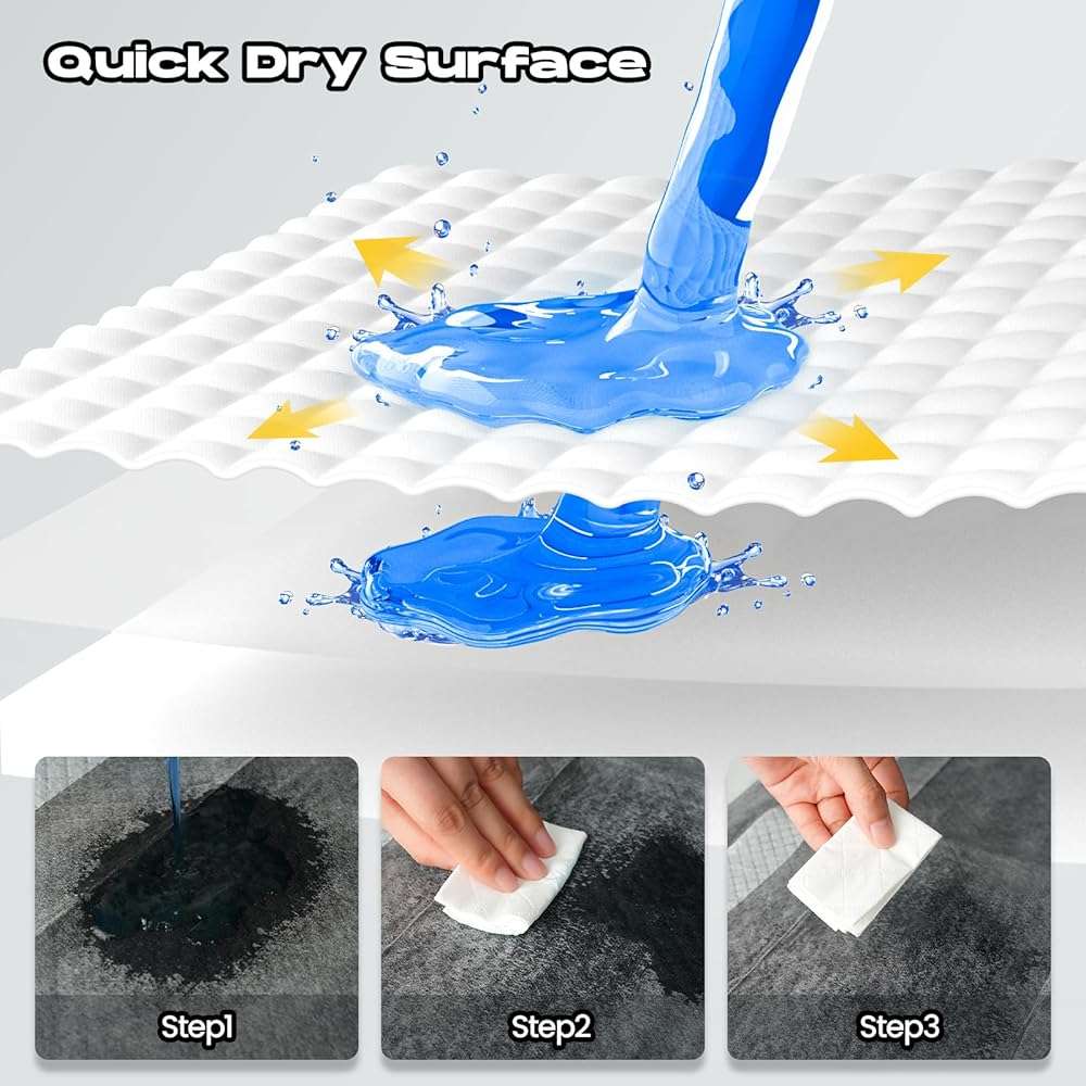 DOGGO DOUG Dog Pee Pads for Dogs XXL 30"x36" Charcoal Puppy Pads 50 Counts Extra Large Disposable Activated Carbon Super Absorbent Full Edge-Wrapping Odor-Control Training Pads with Adhesive Tabs - Image 5