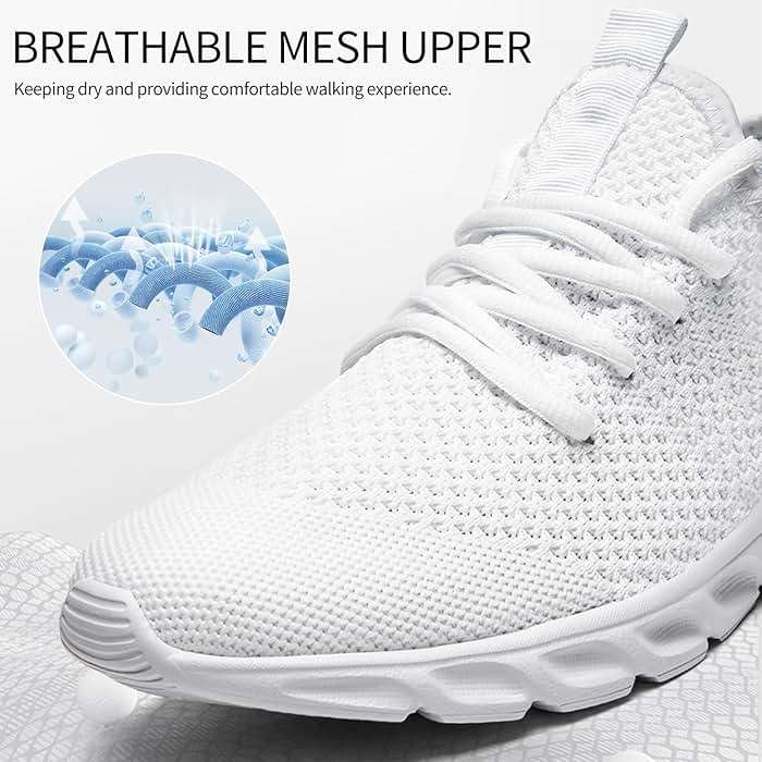 WCIDFY Women & Men Running Tennis Shoes Unisex Slip On Gym Walking Shoes Lightweight Workout Sneakers Daily Footwear Traveling - Image 4