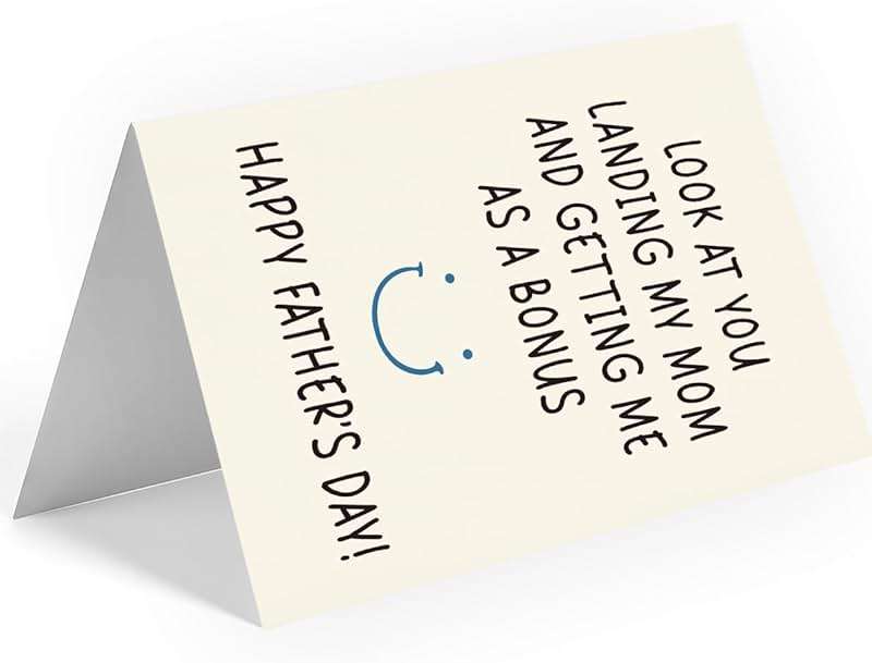 WowBefun Funny Fathers Day Card & Gifts from Daughter or Son | Dad Gifts for Fathers Day | Happy Father's Day Card & Gift for Dad | Father's Day Decorations - Image 4