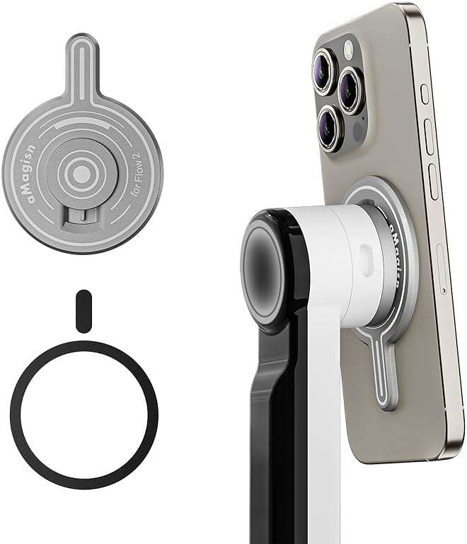 Magnetic Mount Adapter Accessories Compatible with Insta360 Flow 2 Pro Smartphone Gimbal Stabilizer (for Insta360 Flow 2 Pro) - Image 1