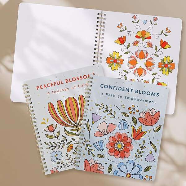 Beautiful Adult Coloring Book Set of 2 for Relaxation - Affirmation and Inspirational Books Making it a Great Gift - Perfect Stress-Relieving Books Fun to Color for Women - Image 5