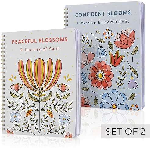 Beautiful Adult Coloring Book Set of 2 for Relaxation - Affirmation and Inspirational Books Making it a Great Gift - Perfect Stress-Relieving Books Fun to Color for Women - Image 7