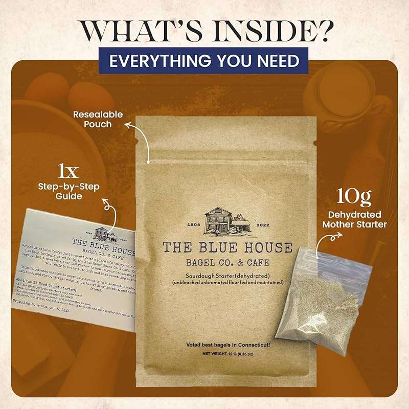 Dehydrated Sourdough Starter – Award-Winning Sour Dough Starter Culture | Fast-Activating, Beginner Friendly, Gluten Sensitive, Organically Sourced | Live Culture for Bread, Bagels & Pizza - 10g - Image 4