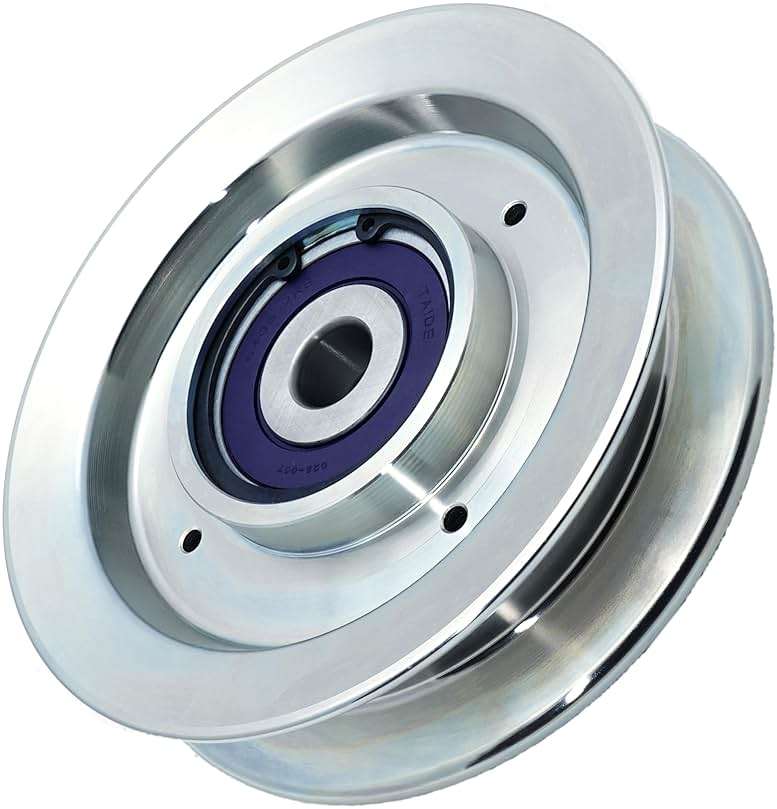 BIGBearing Solid Steel Billet Idler Pulley Seamless Rebuildable 6.25" Exmark Toro 126-9196 116-4668 Lazer Z AS 103-8743 132-9425 Z Master Tensioner Zero Turn Radius Lawn Mower Stand-On 14757 280-708 - Image 1