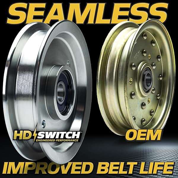 BIGBearing Solid Steel Billet Idler Pulley Seamless Rebuildable 6.25" Exmark Toro 126-9196 116-4668 Lazer Z AS 103-8743 132-9425 Z Master Tensioner Zero Turn Radius Lawn Mower Stand-On 14757 280-708 - Image 4