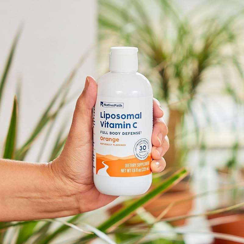 NativePath Liposomal Vitamin C 500mg from Whole-Food Amla Fruit - Soy-Free Egg Yolk Lecithin Liposomes - Orange Flavor Liquid for High Absorption Daily Immune & Collagen Support - 30 Servings - Image 7