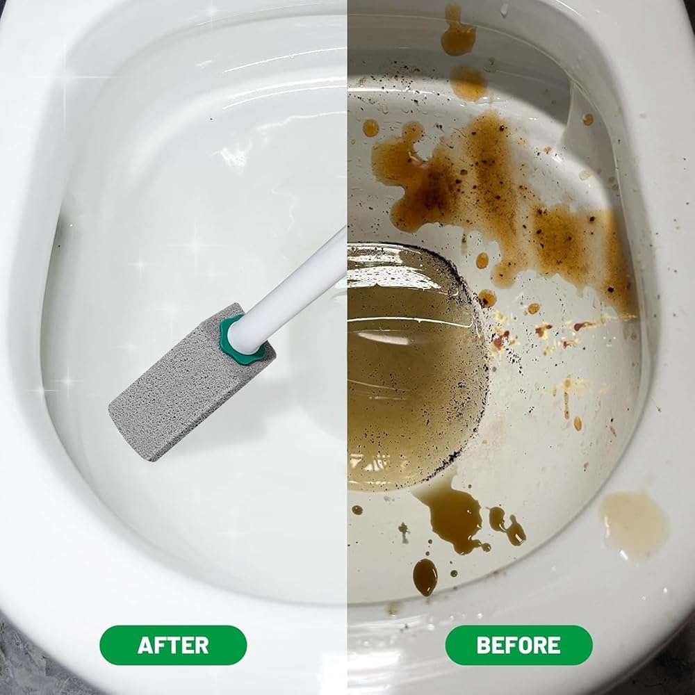 Pumice Stone Toilet Bowl Cleaner,Pumice Stone with 11.8 Inch Long Handle for Toilet,Bathtubs, Grills,Swimming Pools,Sinks Cleaning (2 Pack) - Image 5