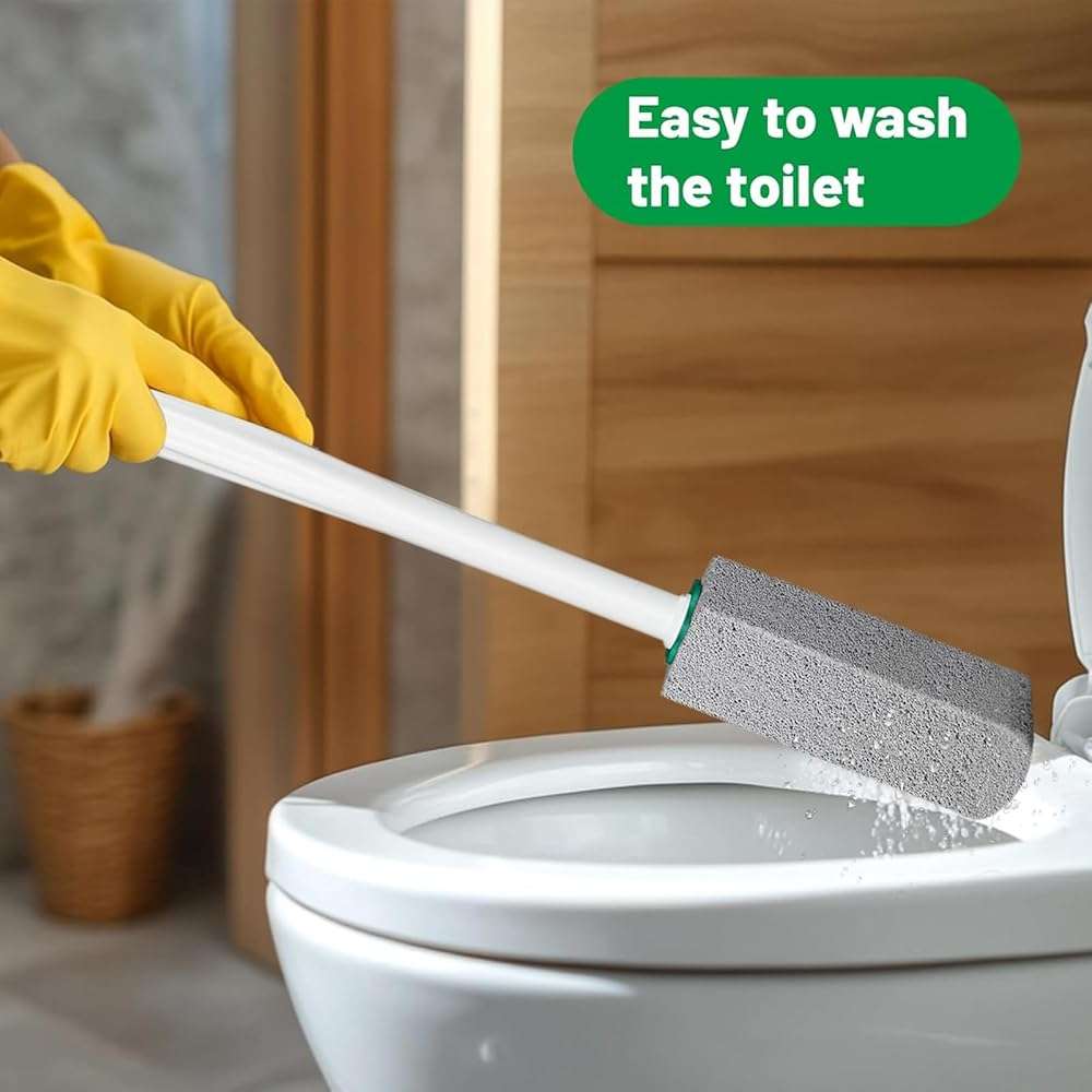 Pumice Stone Toilet Bowl Cleaner,Pumice Stone with 11.8 Inch Long Handle for Toilet,Bathtubs, Grills,Swimming Pools,Sinks Cleaning (2 Pack) - Image 6