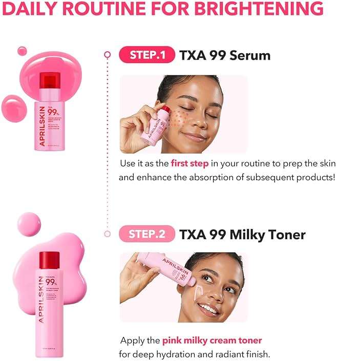 APRILSKIN TXA+Niacinamide 99 Pink Milky Toner | 99% High-Purity TXA 3%+ Niacinamide 5% for Brightening | Highly Concentrated Cream Toner | Deep Moisturizing Formula for Dull Skin | 5.07 fl.oz. - Image 6