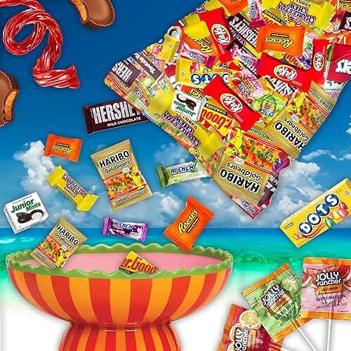Individually Wrapped Mini Candy & Chocolate Mix - 5 lb Bulk Candy Assortment - Pinata Stuffer Candies Variety Pack, Office CandyBowl Treats - Sweet & Chocolatey Flavors - Father's Day - Image 4