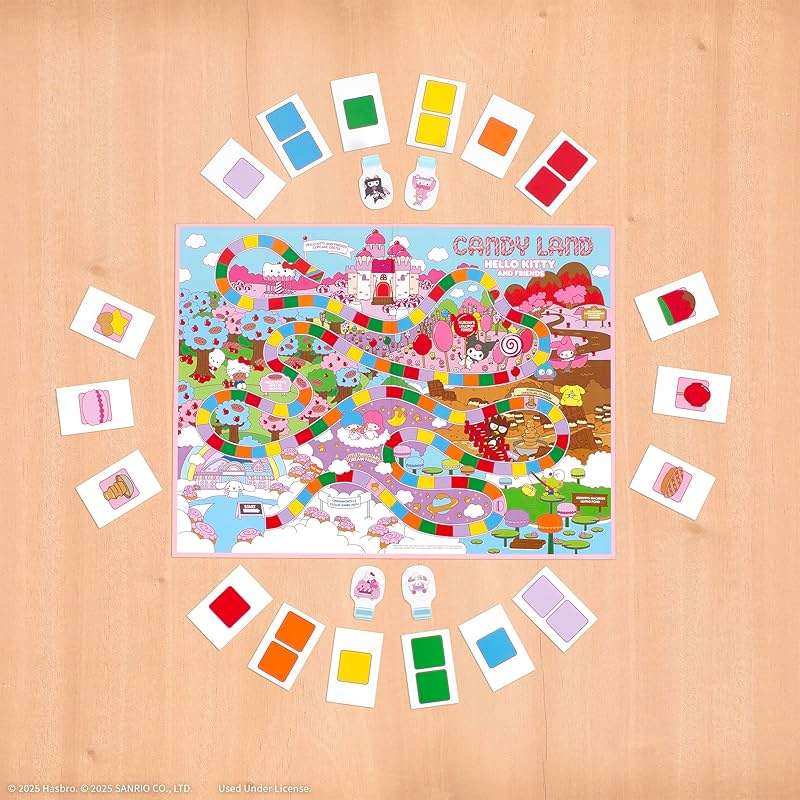 Candy Land: Hello Kitty & Friends Board Game, Play as Hello Kitty, My Melody, Cinnamoroll & Kuromi, Preschool & Family Board Game for Ages 5 +, 2-4 Players, Officially Licensed Sanrio Merchandise - Image 3