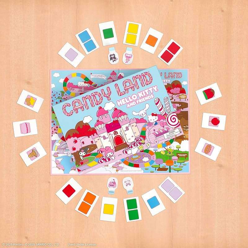Candy Land: Hello Kitty & Friends Board Game, Play as Hello Kitty, My Melody, Cinnamoroll & Kuromi, Preschool & Family Board Game for Ages 5 +, 2-4 Players, Officially Licensed Sanrio Merchandise - Image 7