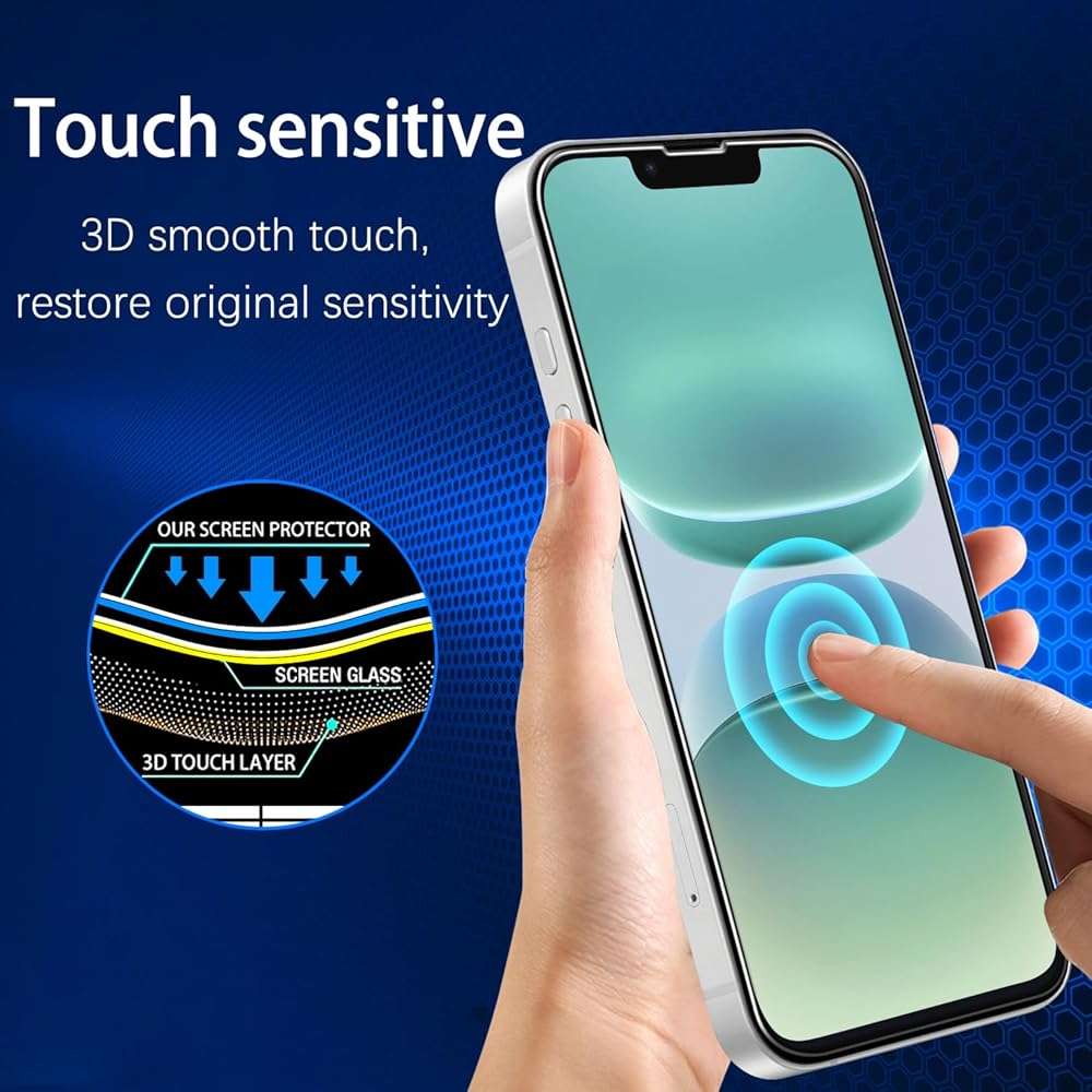 MAYtobe [2-Pack Screen Protector for Apple iPhone 17e / iPhone 16e Tempered Glass, 9H Hardness, Anti Scratch, Easy to Install - Image 5