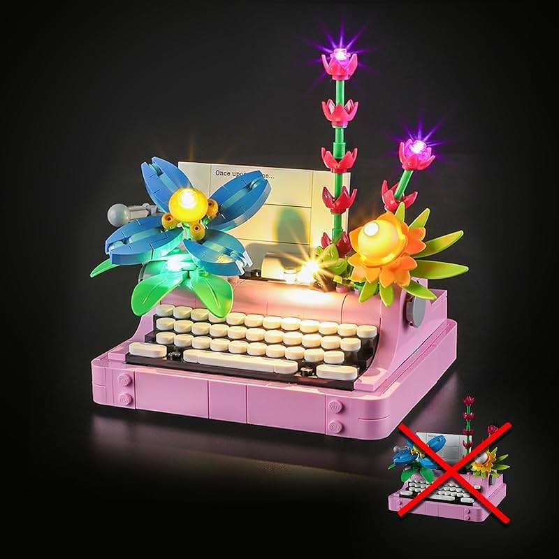 LIGHTAILING Light for Lego-31169 Typewriter with Flowers - Led Lighting Kit Compatible with Lego Building Blocks Model - NOT Included The Model Set - Image 1