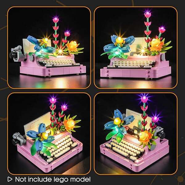 LIGHTAILING Light for Lego-31169 Typewriter with Flowers - Led Lighting Kit Compatible with Lego Building Blocks Model - NOT Included The Model Set - Image 4