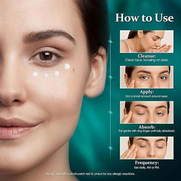HOLYOM Eye Cream for Dark Circles & Puffiness Reduces Eye Bags, Wrinkles & Fine Lines | Hydrating Under Eye Care for Women - Image 2