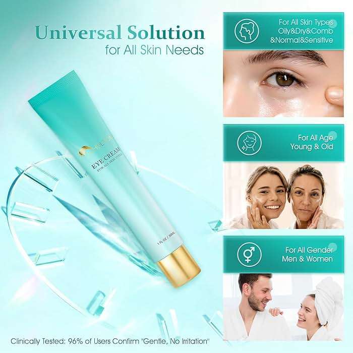 HOLYOM Eye Cream for Dark Circles & Puffiness Reduces Eye Bags, Wrinkles & Fine Lines | Hydrating Under Eye Care for Women - Image 6