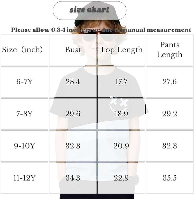Vitalique Size 5-13 Years Boys Summer/Spring Outfits Set Short Sleeve T-Shirt & Pants Kids Boys Fall Fashion Clothes Sets - Image 9