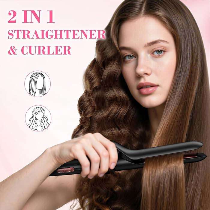 Ufree 7-in-1 Curling Iron Set with Interchangeable Ceramic Barrels, Curling Wand Set with Thermal Brush, Hair Straightener and Wand Curling Iron, Versatile Styling Hair Curlers Set, Gifts for Women - Image 5